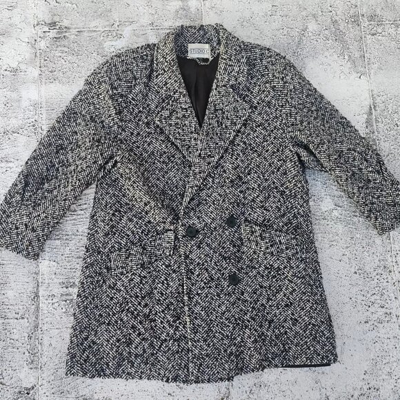 Studio C Women Long Coat Wool Blend Warm Winter Jacket Made in USA Size L - Picture 8 of 14